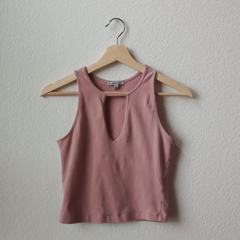 Charlotte Russe xs Dusty Pink Halter Top